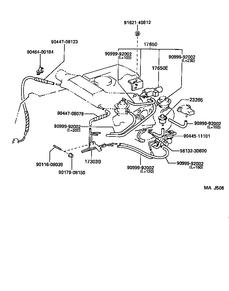 17341-46140 HOSE, NO.1(FOR IDLE-UP) product image