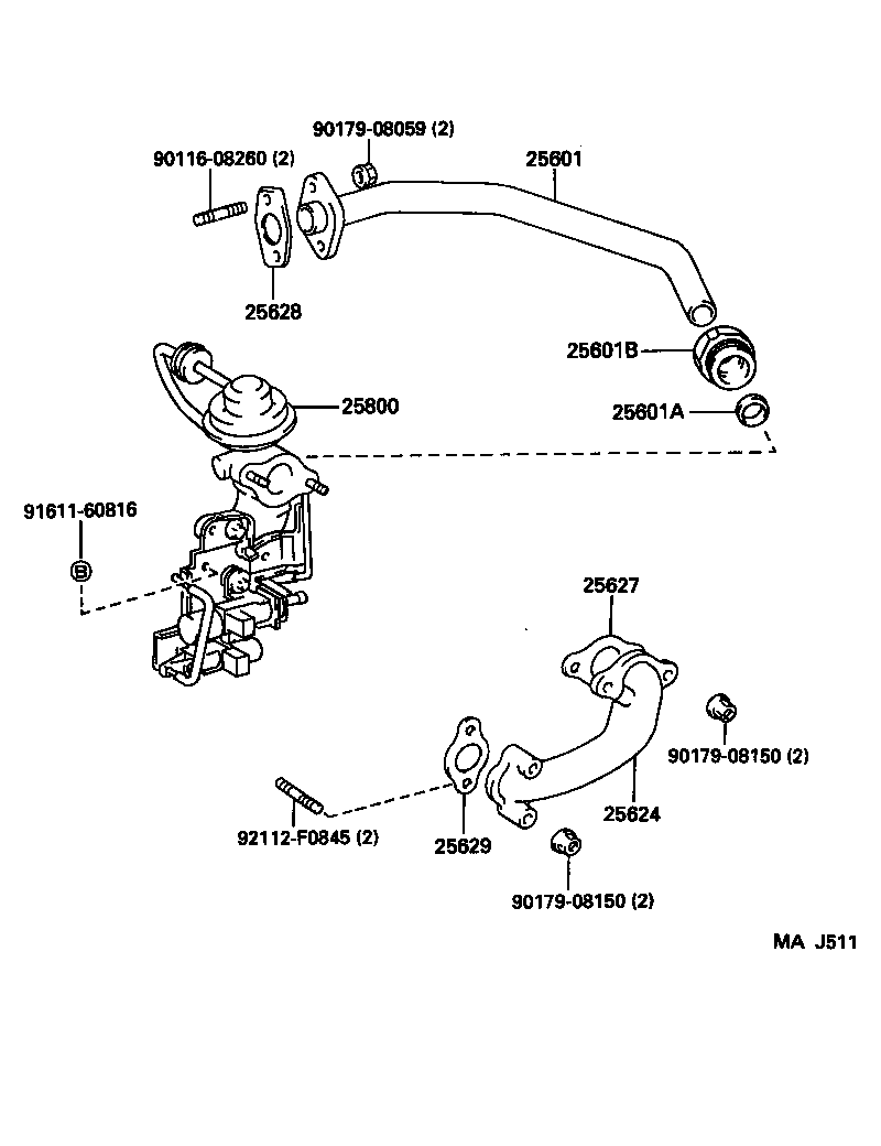 25800-54121 VALVE ASSY, ELECTRIC EGR CONTROL product image