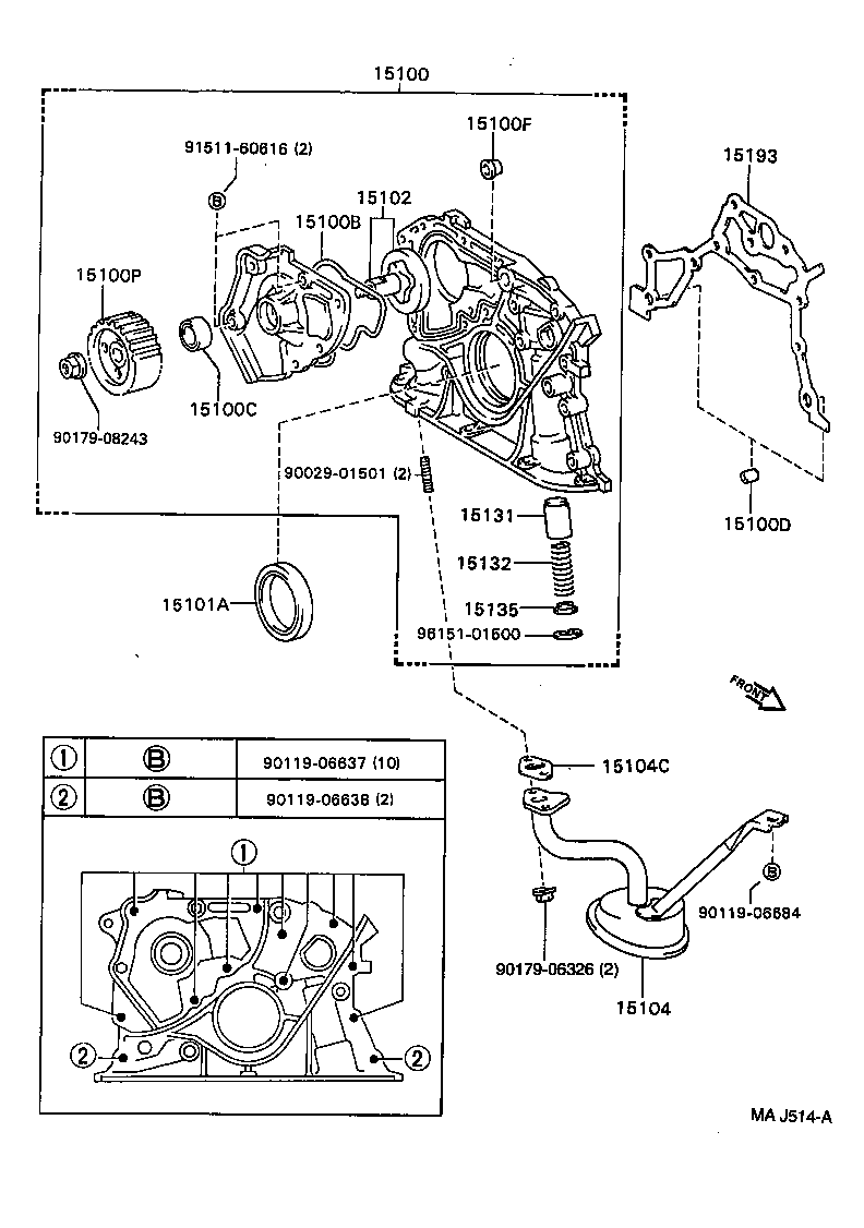15100-02030 PUMP ASSY, OIL product image