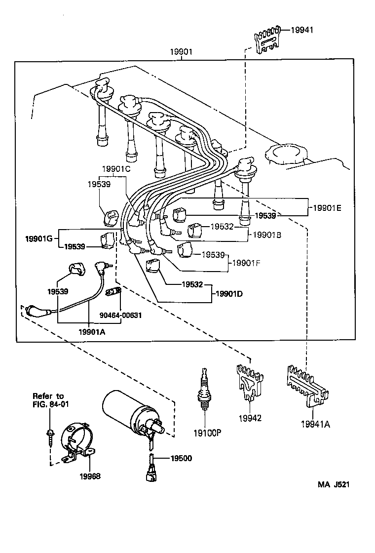 19968-70030 BRACKET, IGNITION COIL product image