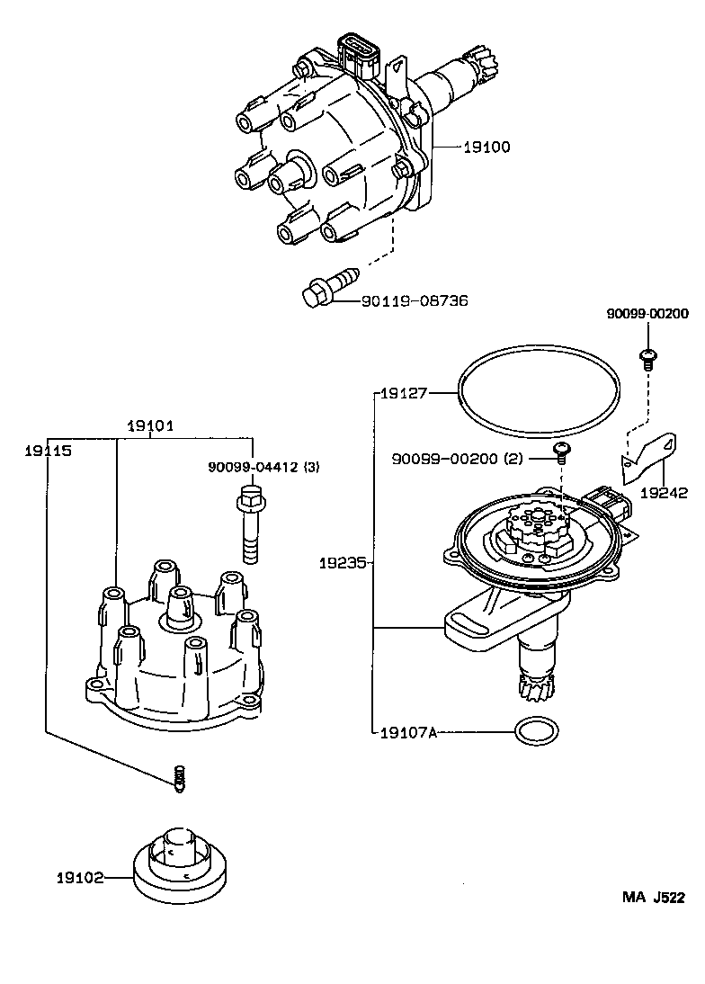 19242-70140 CLAMP, CORD product image