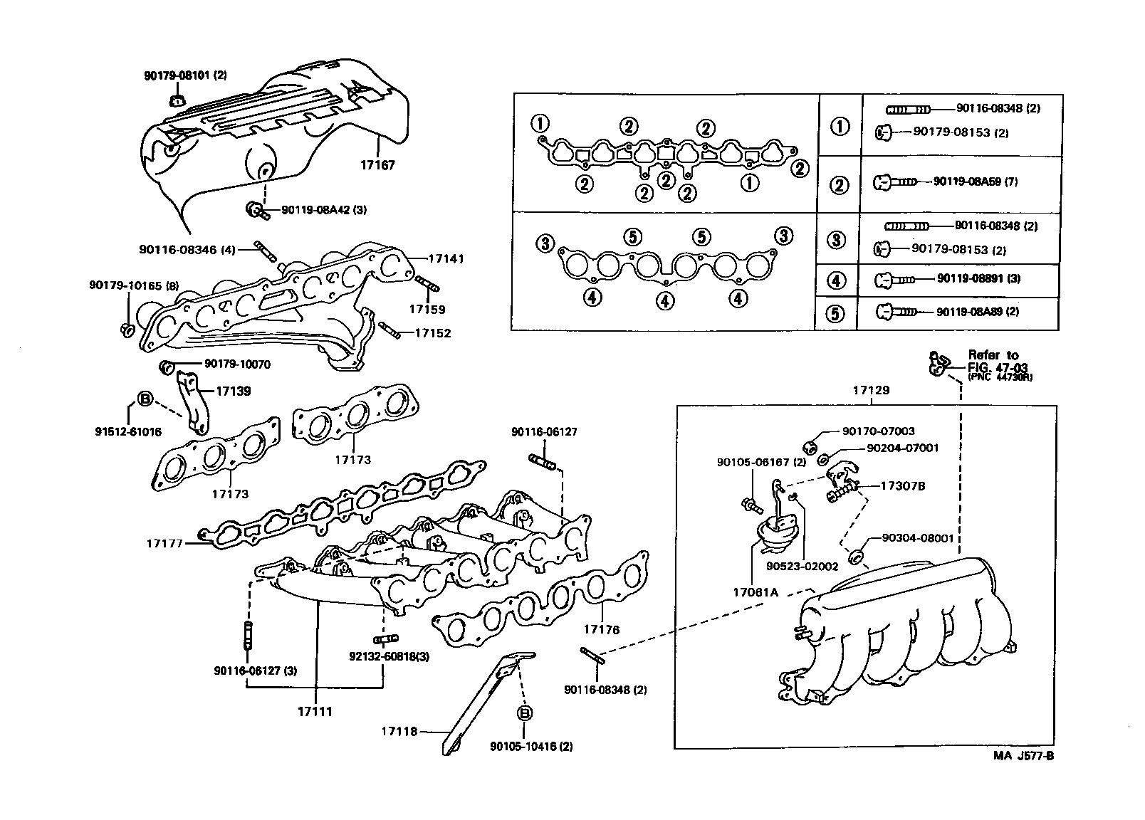 17101-70080 MANIFOLD, INTAKE product image