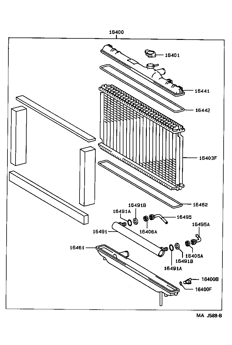 16400-46411 RADIATOR ASSY product image