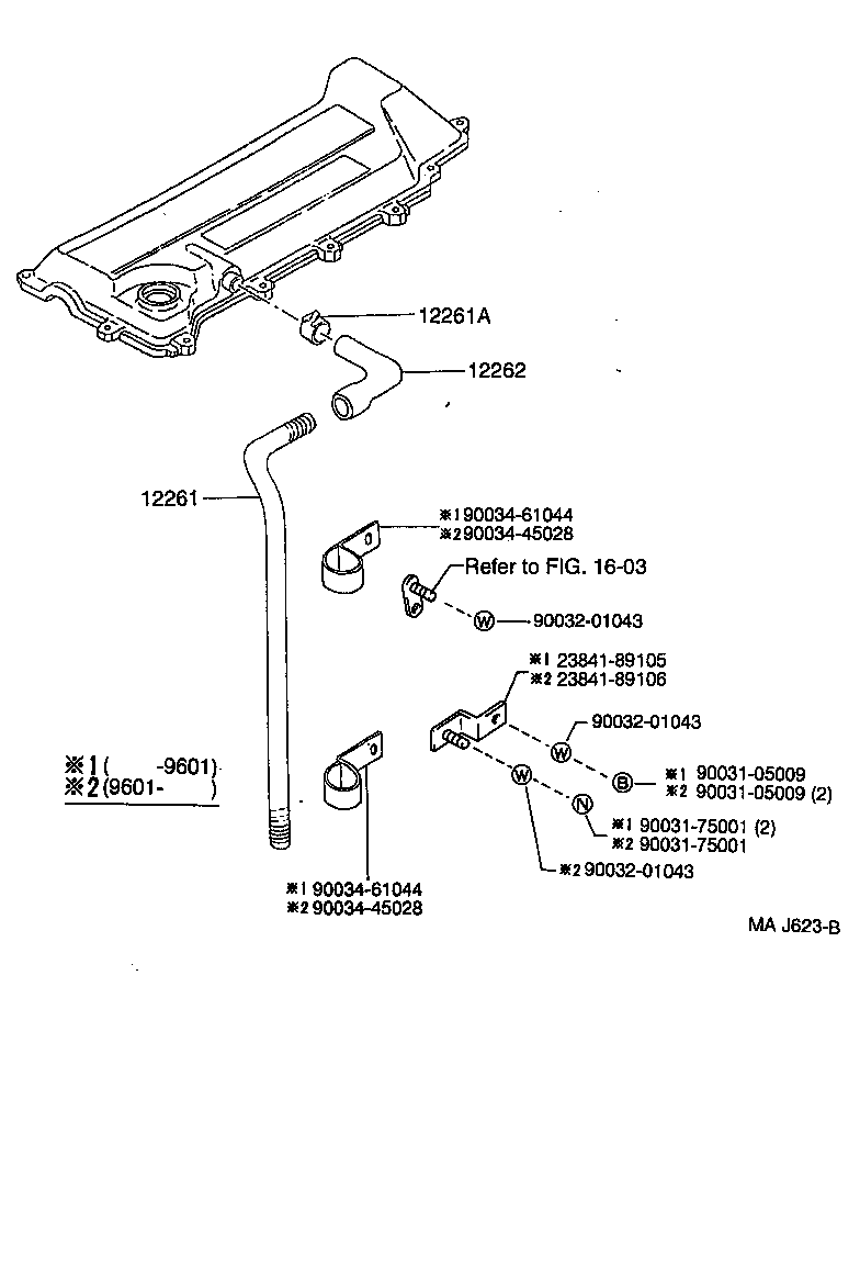 90034-45029 HOSE, VENTILATION, NO.2 product image