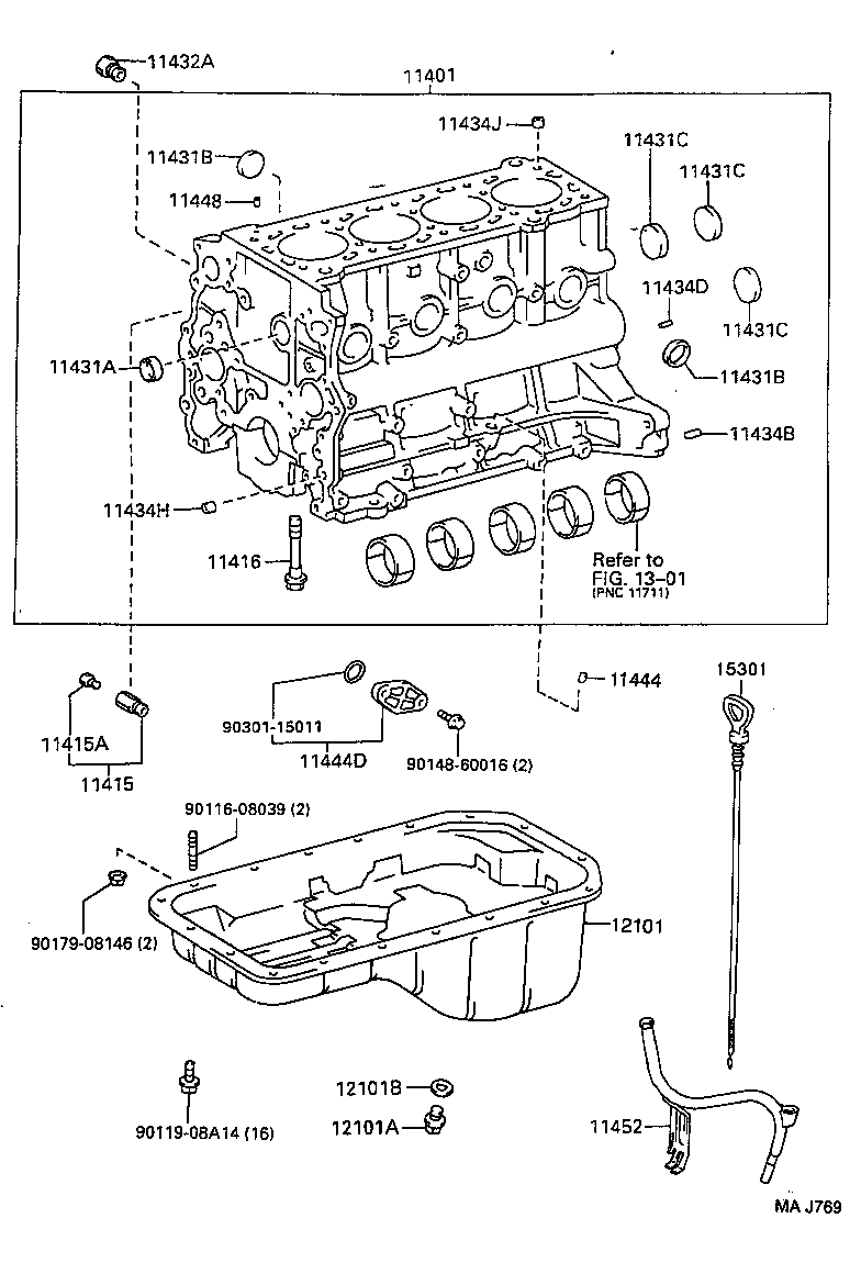 12101-58121 PAN SUB-ASSY, OIL product image