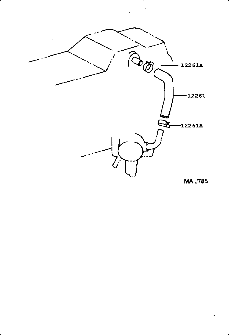 12262-17050 HOSE, VENTILATION, NO.2 product image