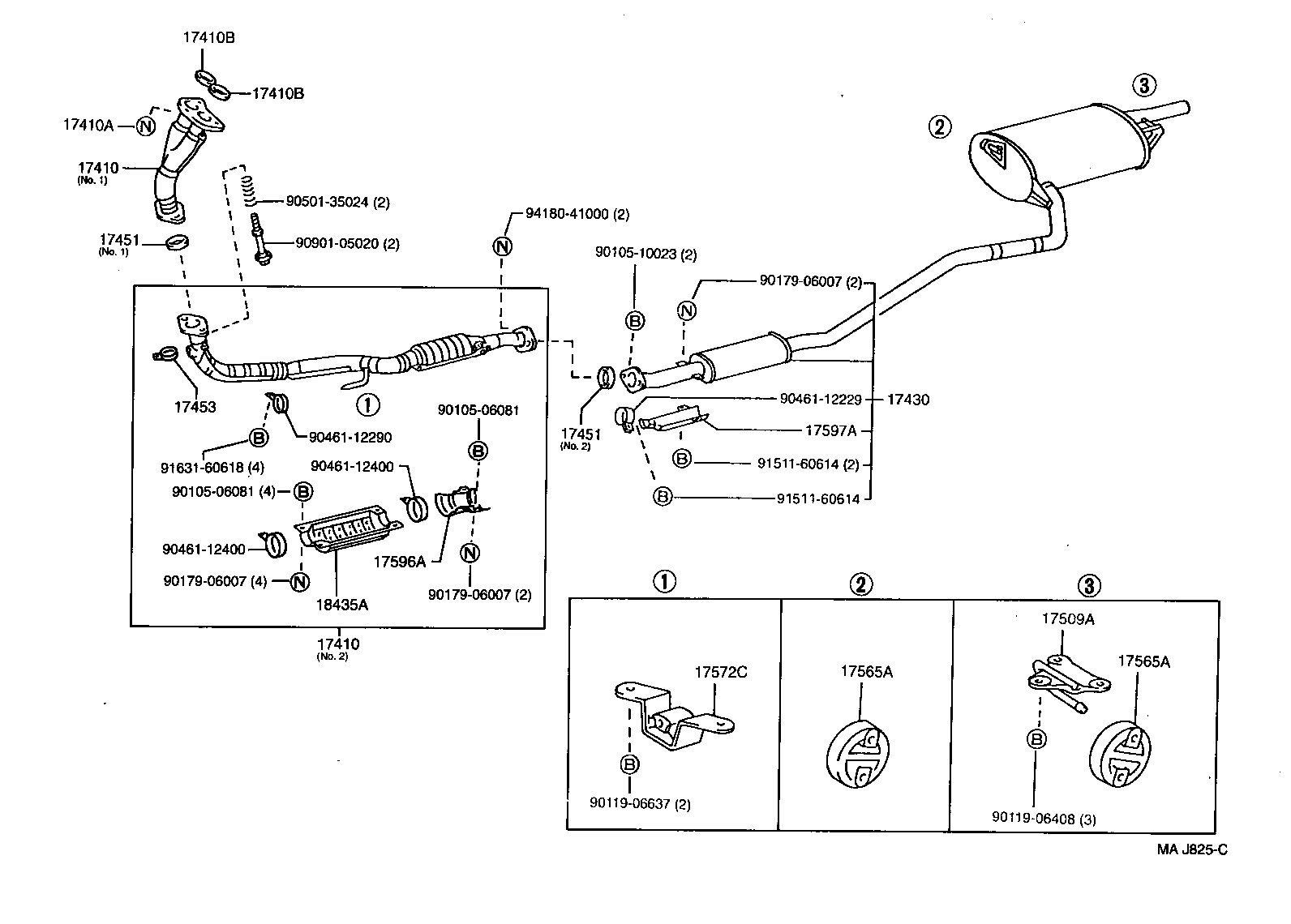 17430-1D140 PIPE ASSY, EXHAUST, TAIL product image