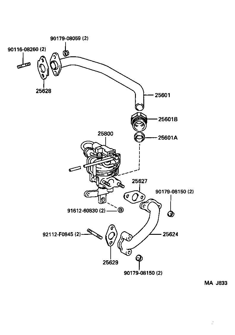 25800-54130 VALVE ASSY, ELECTRIC EGR CONTROL product image