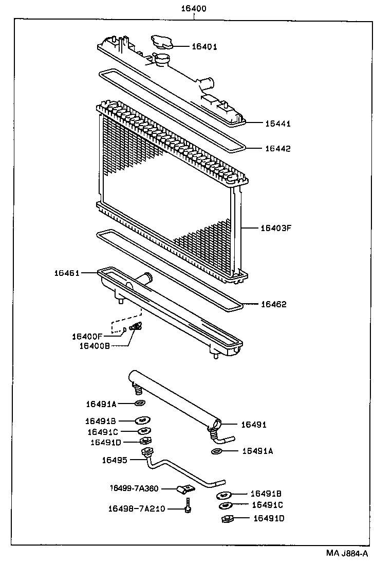 16400-16800 RADIATOR ASSY product image