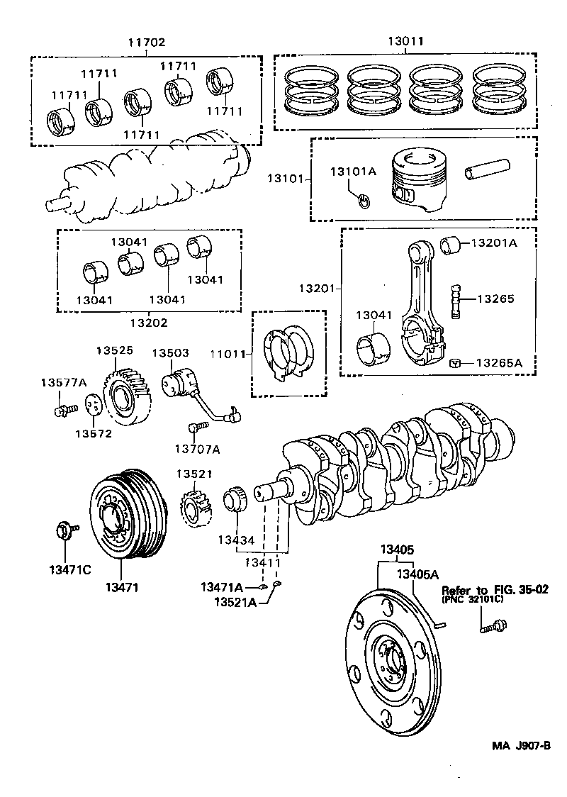 13405-58040 FLYWHEEL SUB-ASSY product image