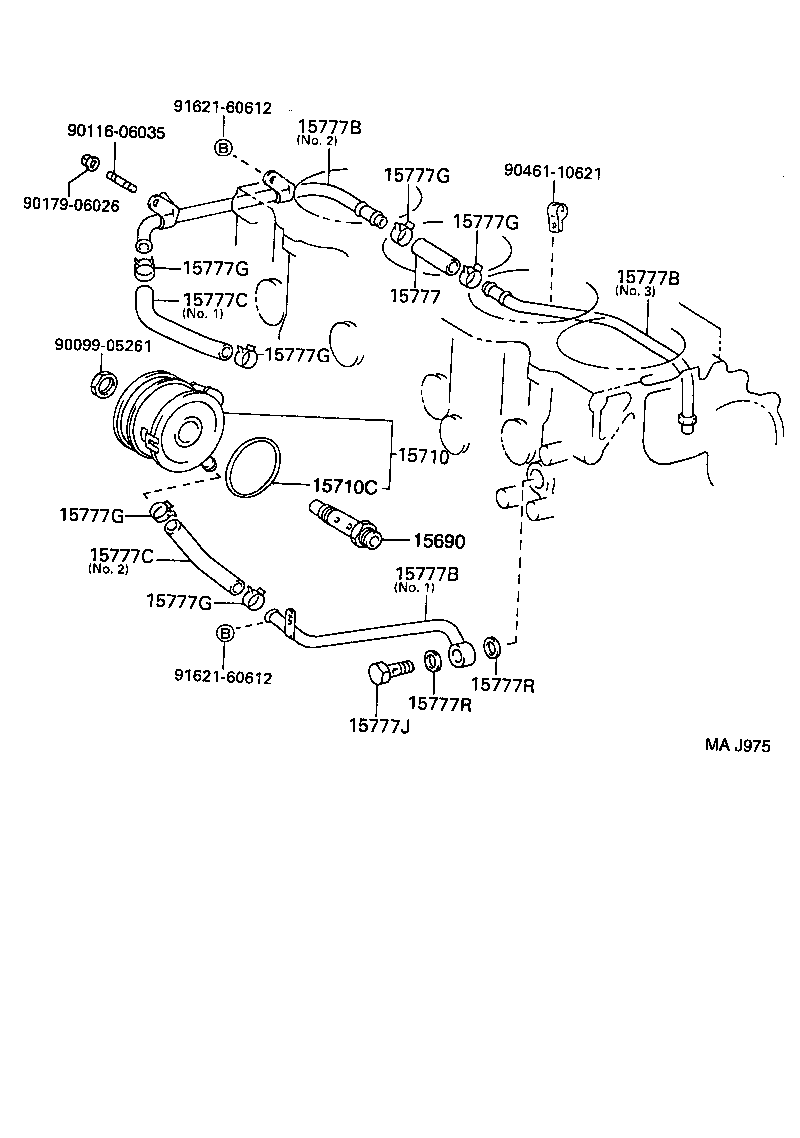 15777-02020 HOSE, OIL COOLER, NO.4 product image