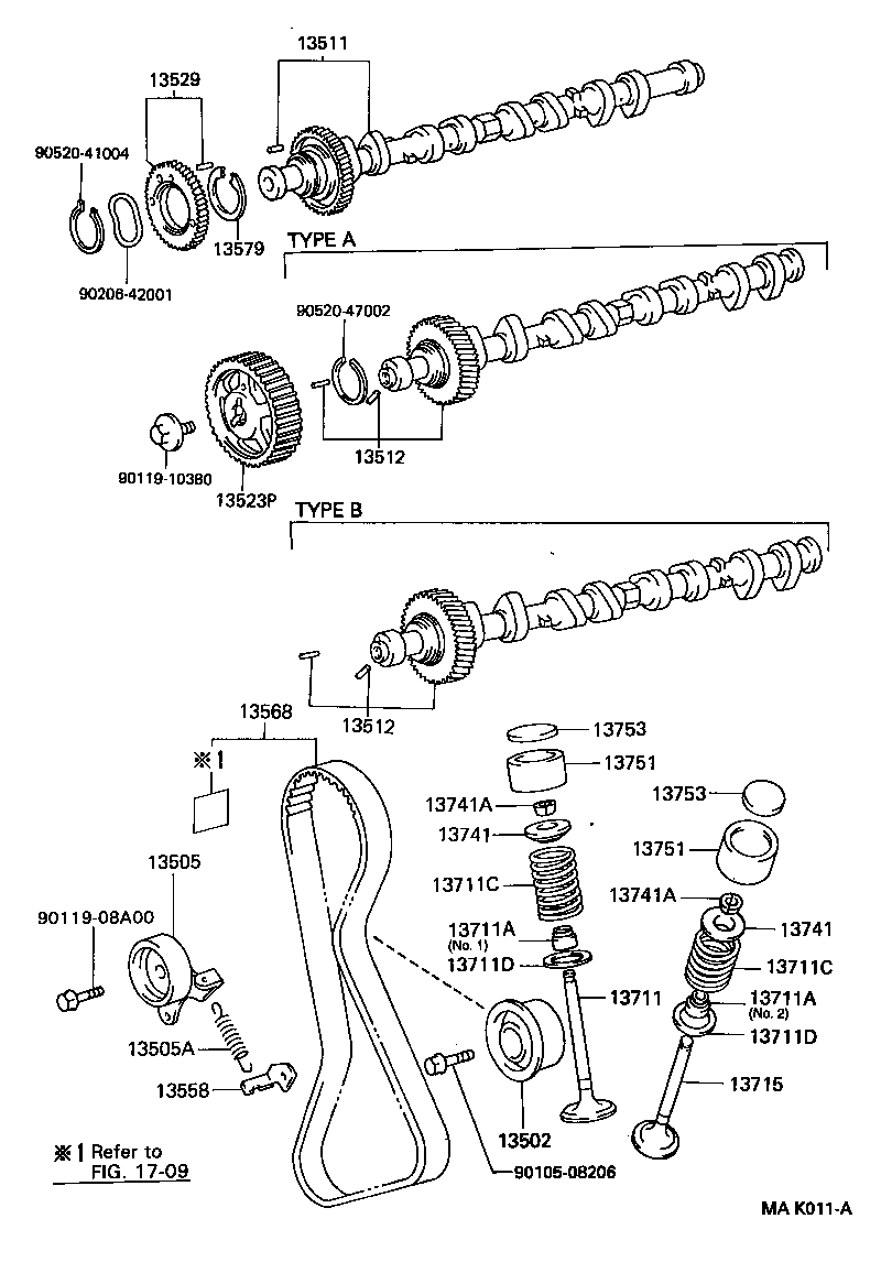 13501-11031 CAMSHAFT product image