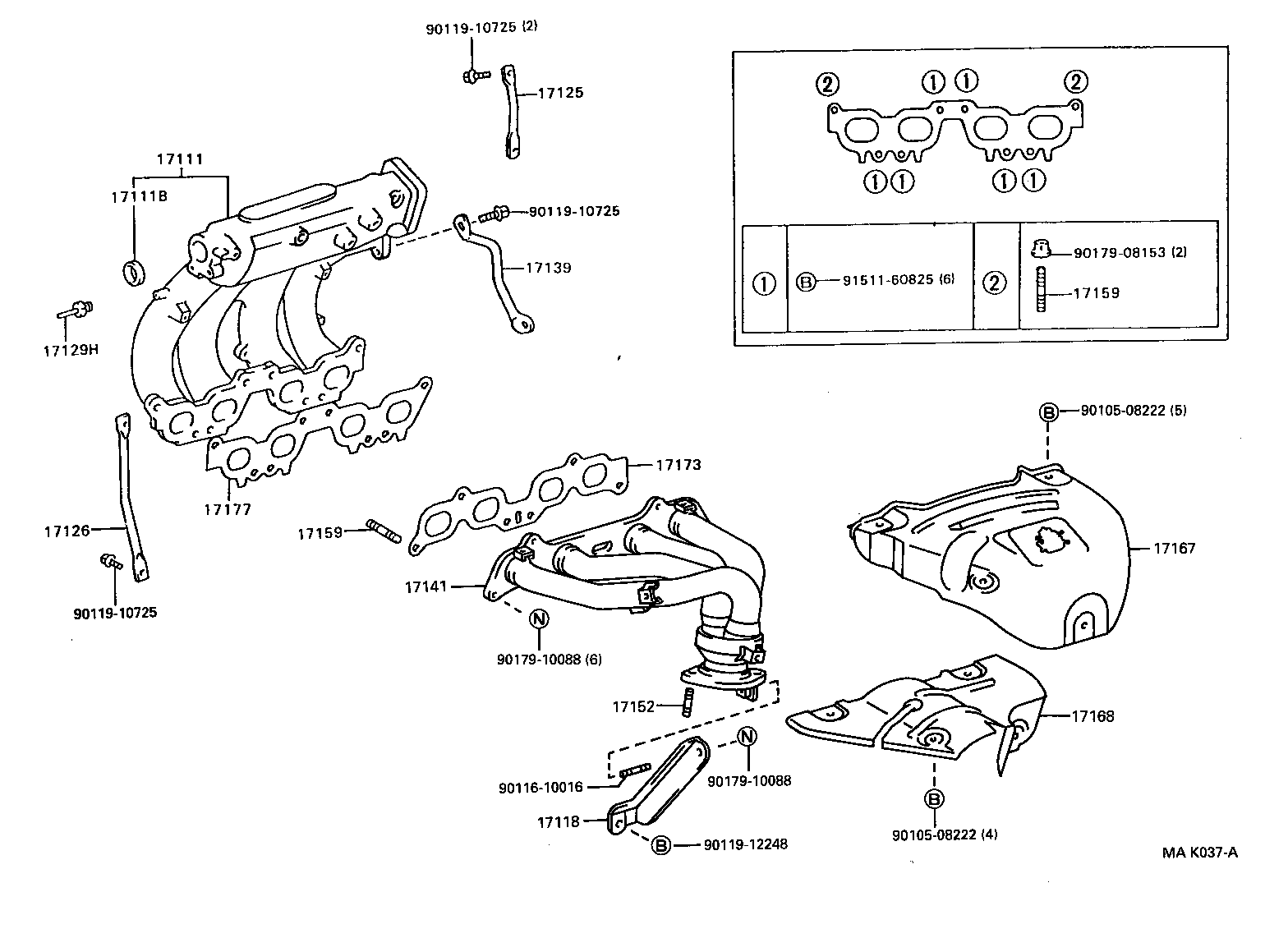 17012-02020 STAY, MANIFOLD, NO.2 product image