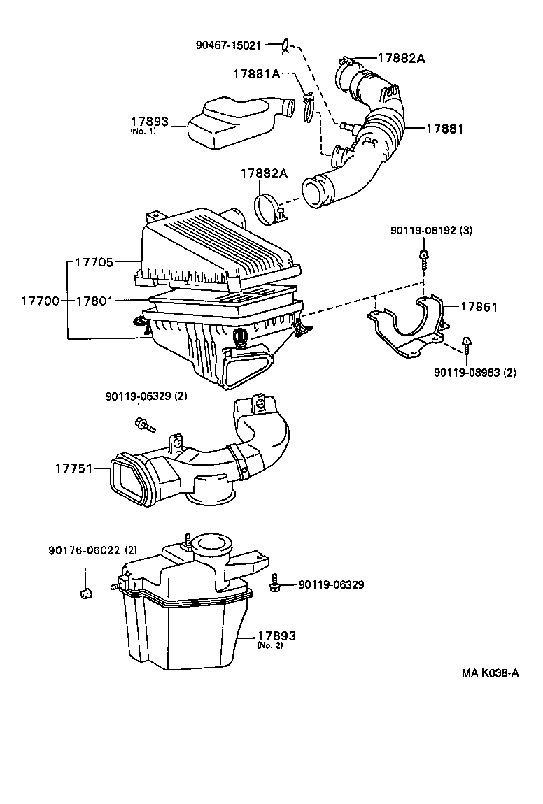 17705-02050 CAP SUB-ASSY, AIR CLEANER product image