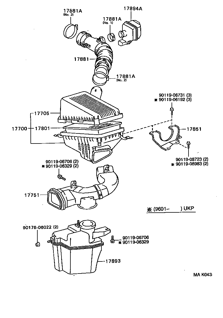 17705-02050 CAP SUB-ASSY, AIR CLEANER product image