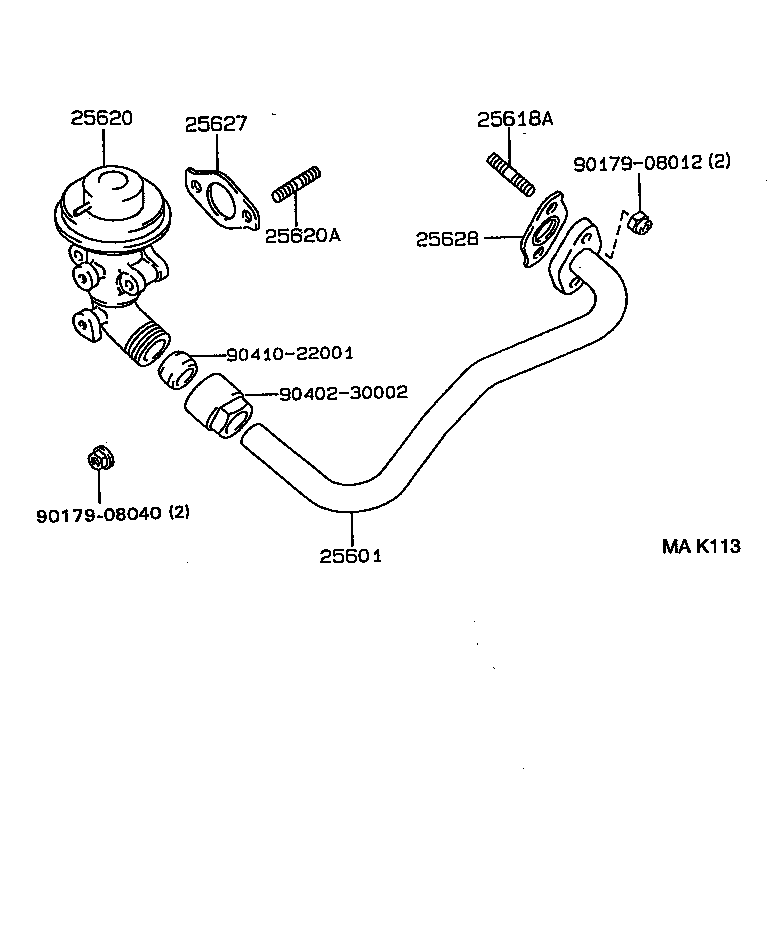 25620-64130 VALVE ASSY, EGR product image