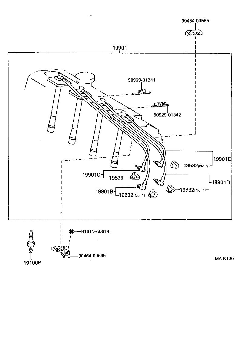 90919-01201 PLUG, SPARK product image