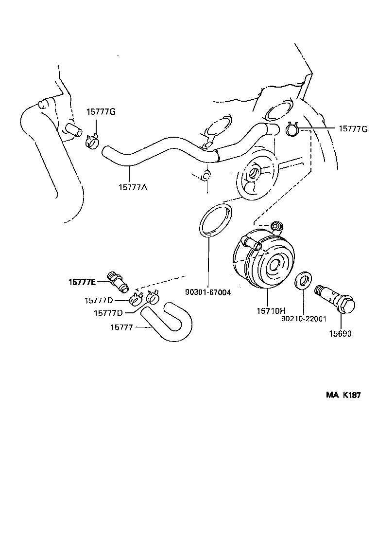 15695-62020 VALVE ASSY, OIL COOLER RELIEF product image