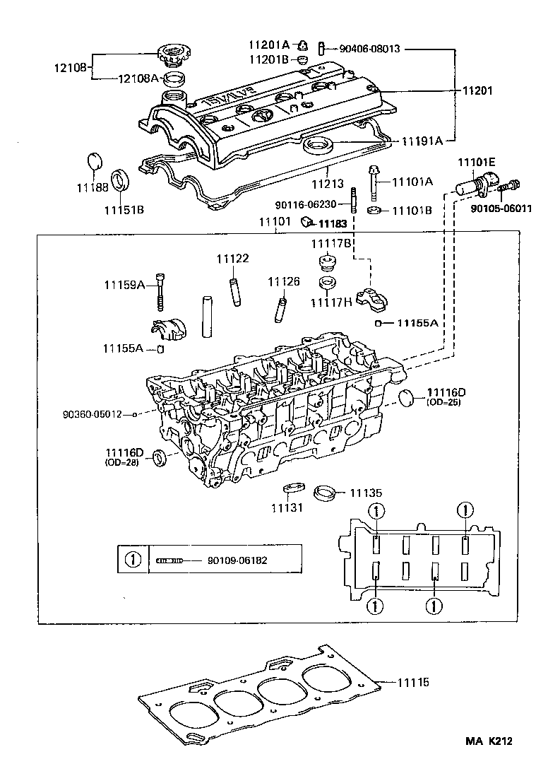 11115-11070 GASKET, CYLINDER HEAD product image