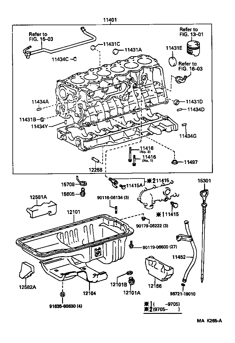 11401-19795 BLOCK SUB-ASSY, CYLINDER product image