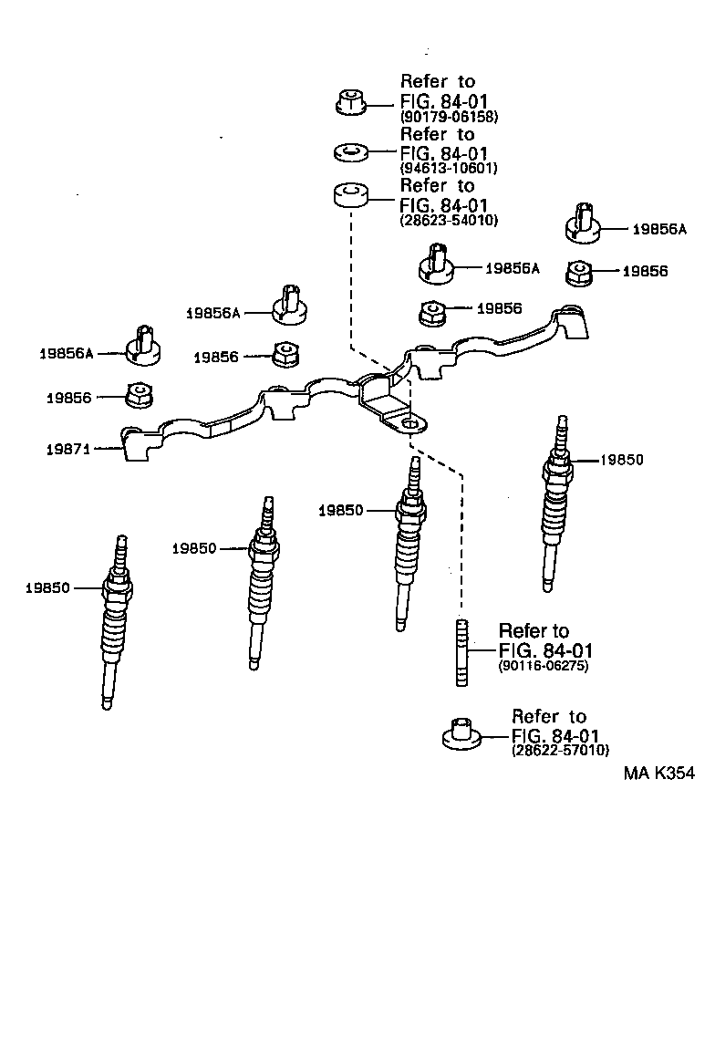 90179-04030 NUT, CONNECTING(FOR GLOW PLUG) product image