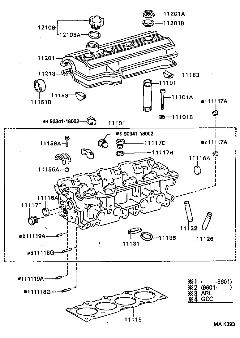 11101-74900 HEAD SUB-ASSY, CYLINDER product image