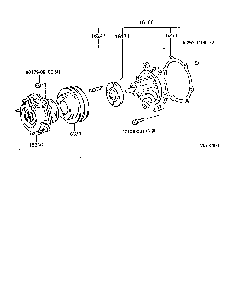 16210-73030 COUPLING ASSY, FLUID product image
