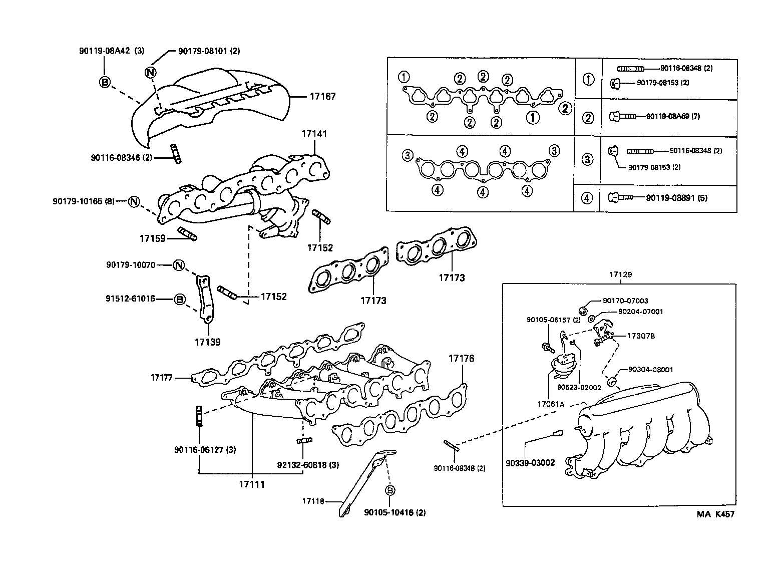 17101-79015 MANIFOLD, INTAKE product image