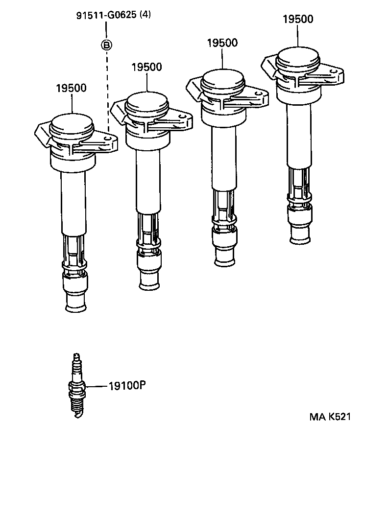 90919-01208 PLUG, SPARK product image