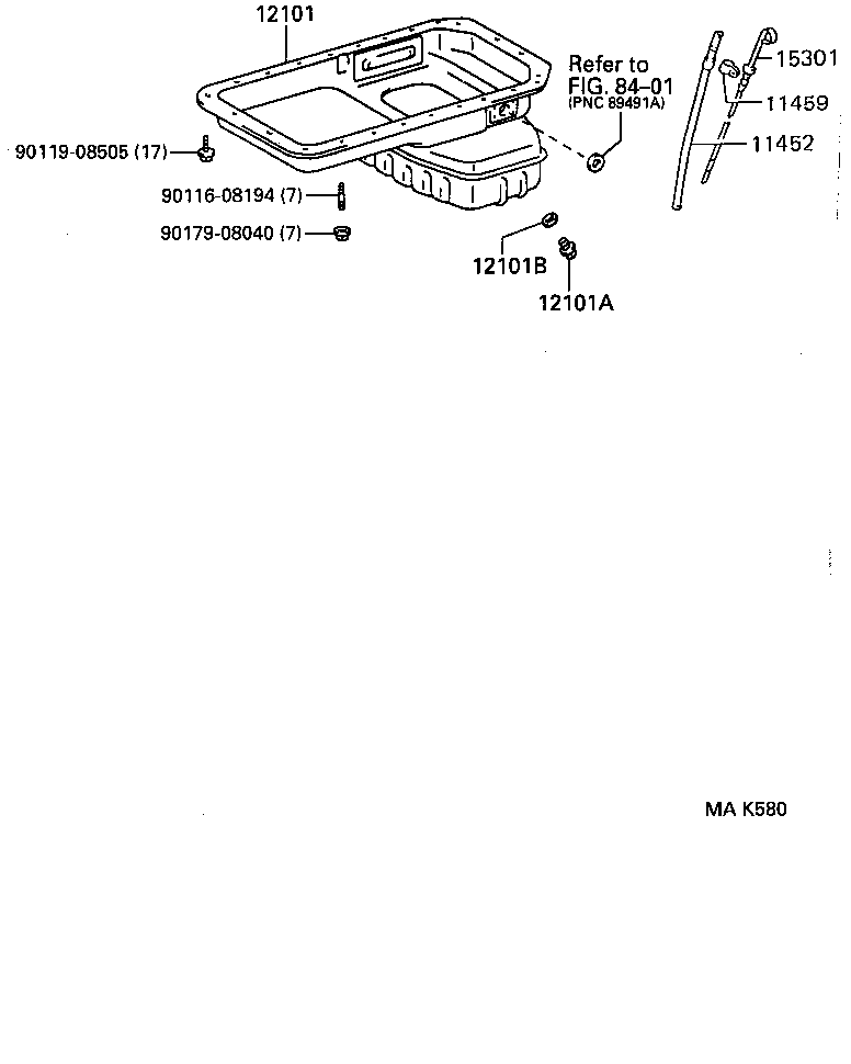 11409-78080 GUIDE SUB-ASSY, OIL LEVEL GAGE product image