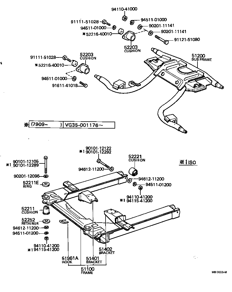 51425-40020 BRACKET SUB-ASSY, ENGINE FRONT MOUNTING, RH product image