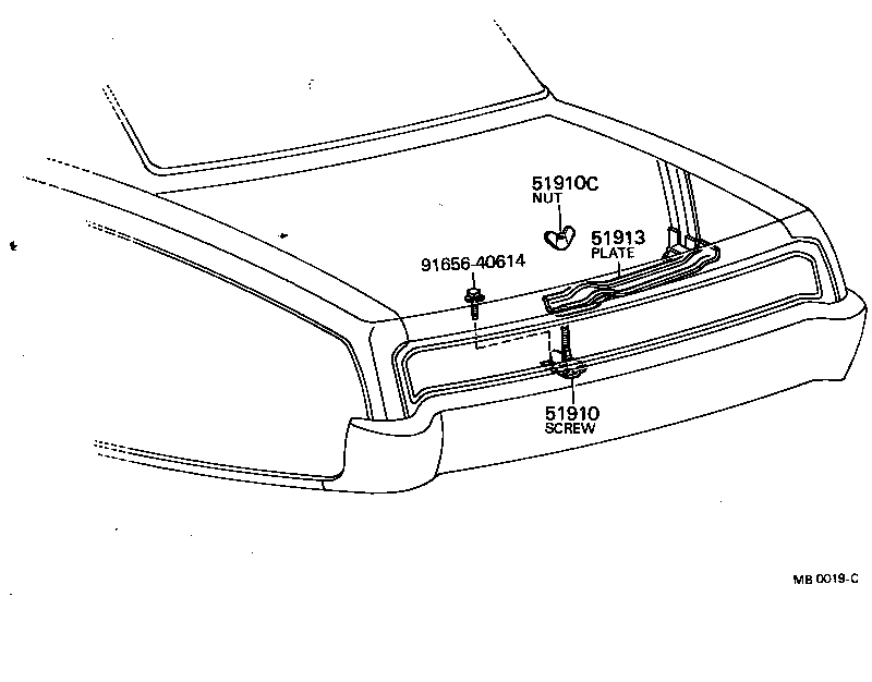51901-91402 SCREW ASSY, SPARE WHEEL CLAMP product image