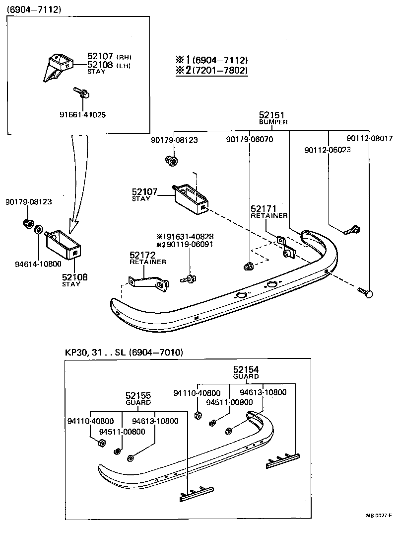 52151-19095 BUMPER ASSY, REAR product image