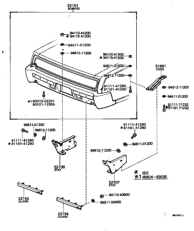 51909-91401 HOOK, NO.1 product image