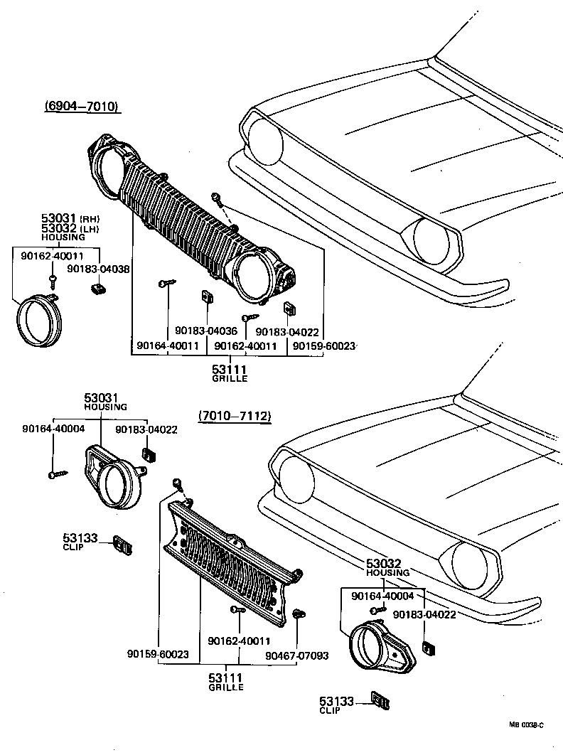 53031-19025 HOUSING, HEADLAMP, RH product image