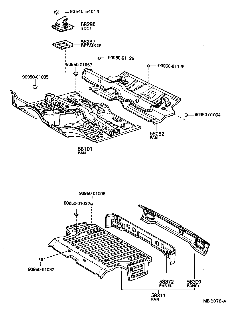57208-10010 BRACKET SUB-ASSY, ENGINE REAR MOUNTING MEMBER product image