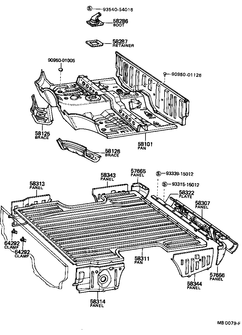57208-10010 BRACKET SUB-ASSY, ENGINE REAR MOUNTING MEMBER product image