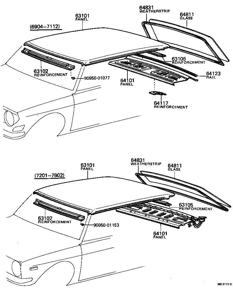 64801-10020 GLASS, BACK WINDOW product image