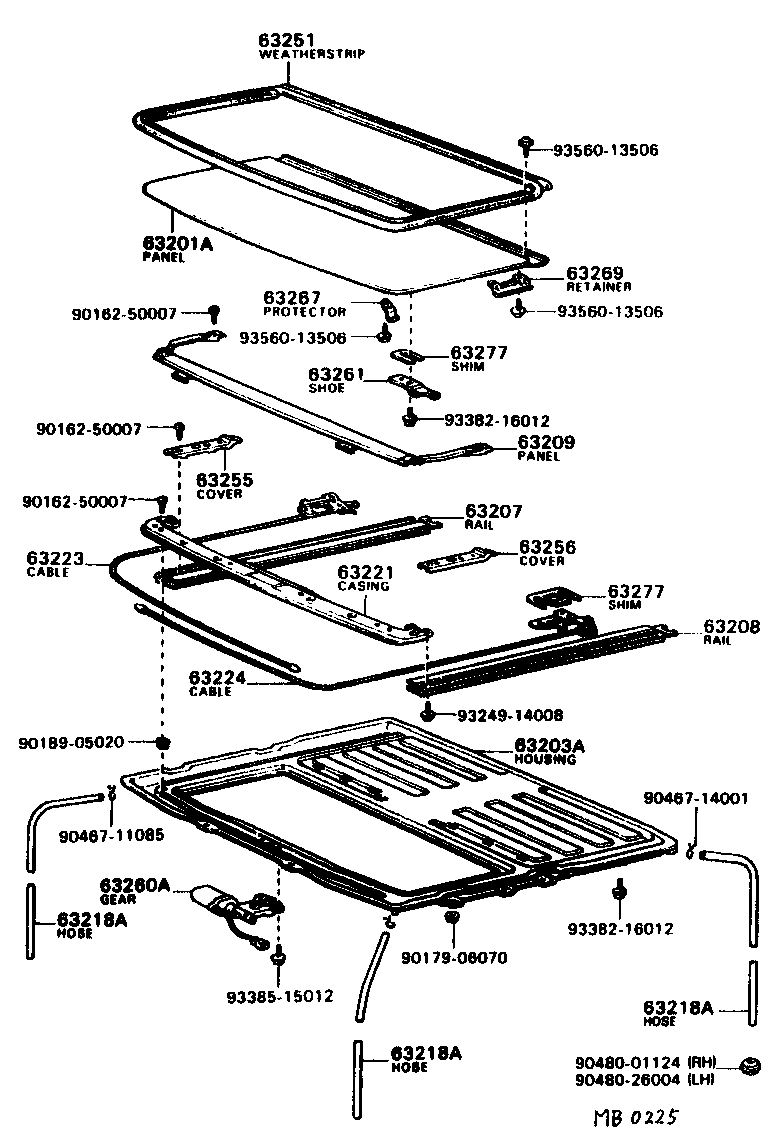 64101-20150 PANEL SUB-ASSY, UPPER BACK product image