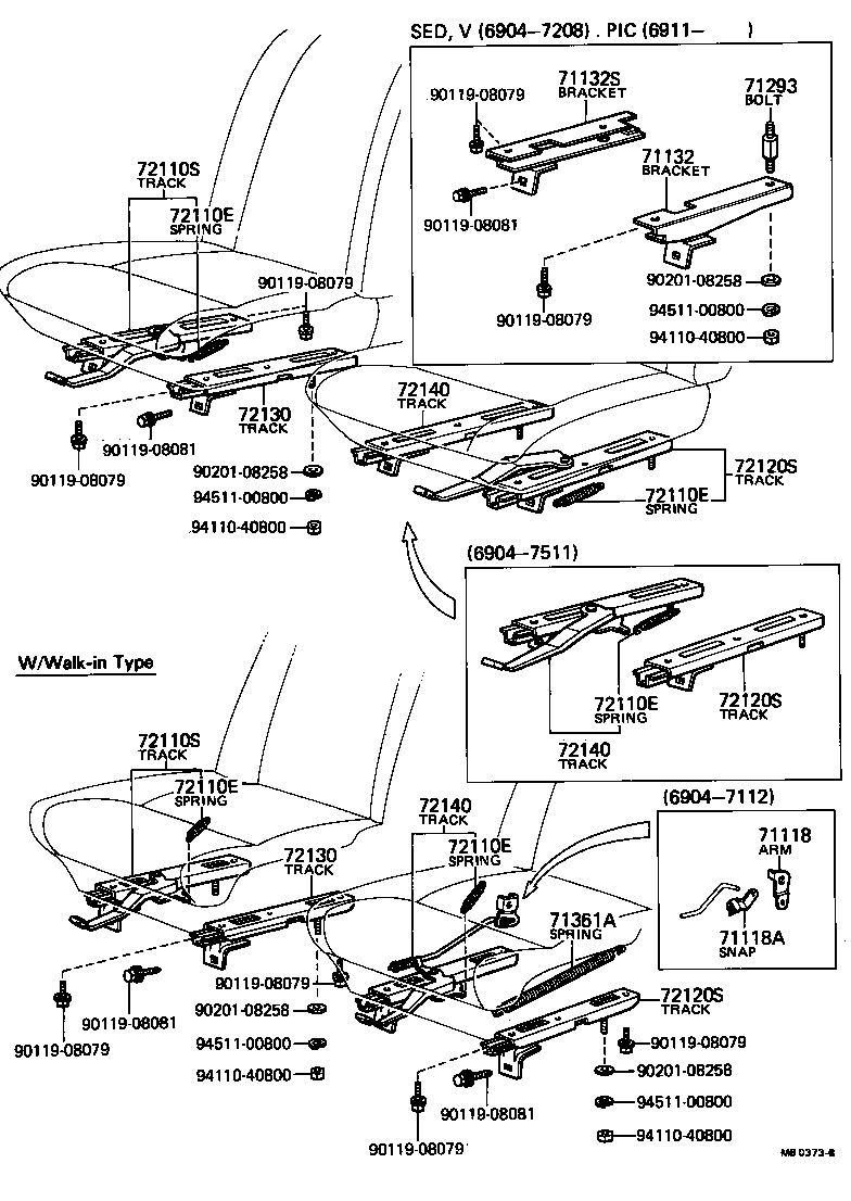 71420-11010 CUSHION ASSY, FRONT SEAT, LH (FOR SEPARATE TYPE) product image