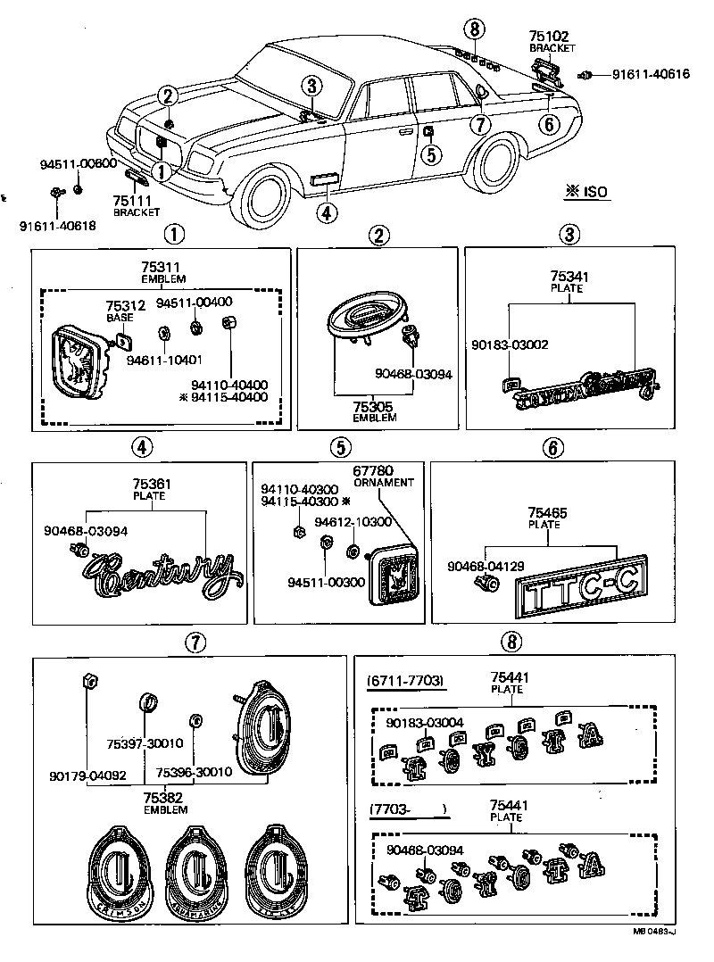 55432-91901 PLATE, INSTRUMENT PANEL NAME, NO.1 product image
