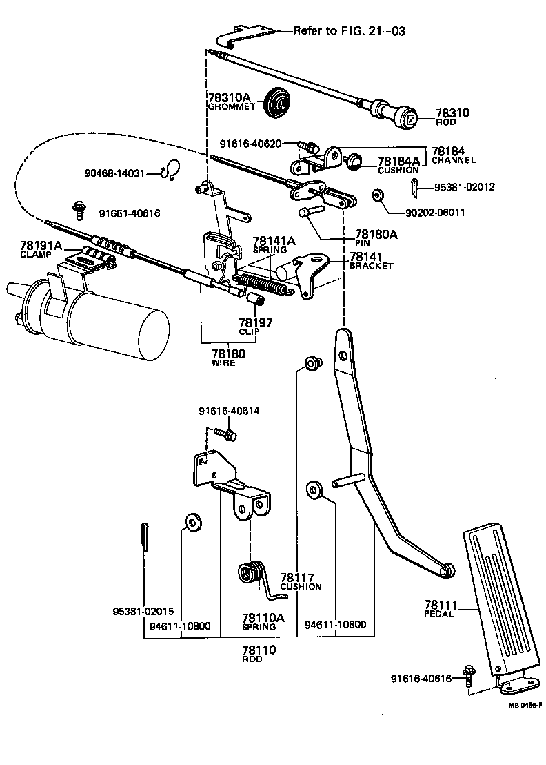 78310-10110 CABLE ASSY, CHOKE product image
