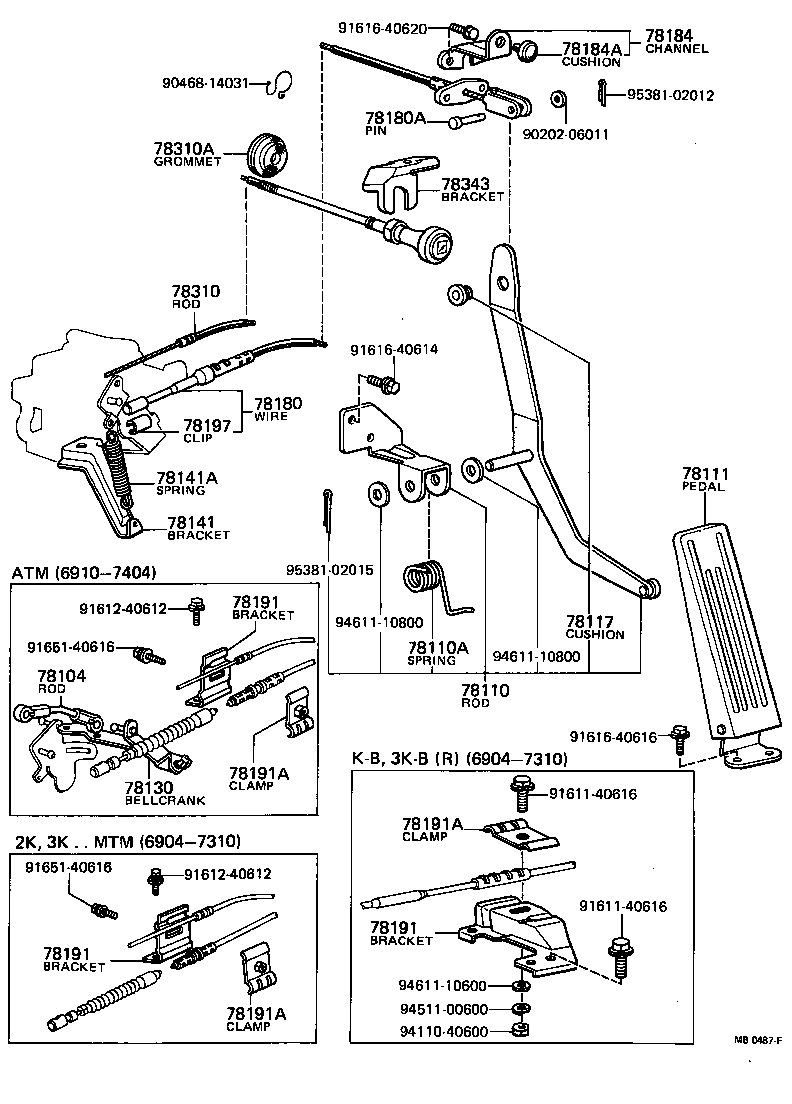 78310-10110 CABLE ASSY, CHOKE product image