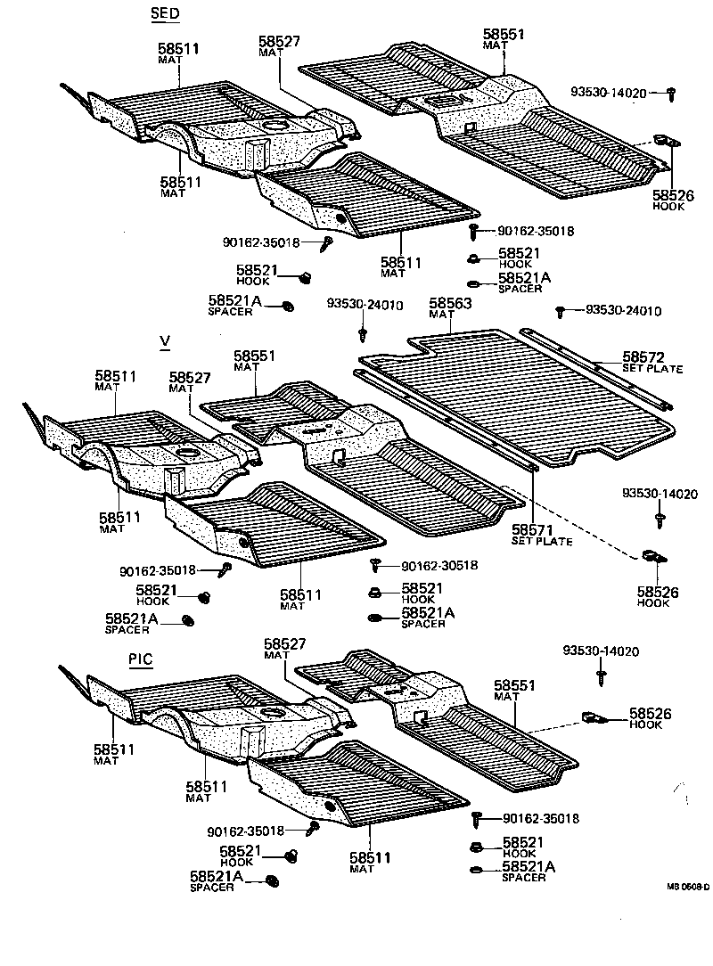 58510-10120-01 MAT, FLOOR, FRONT product image