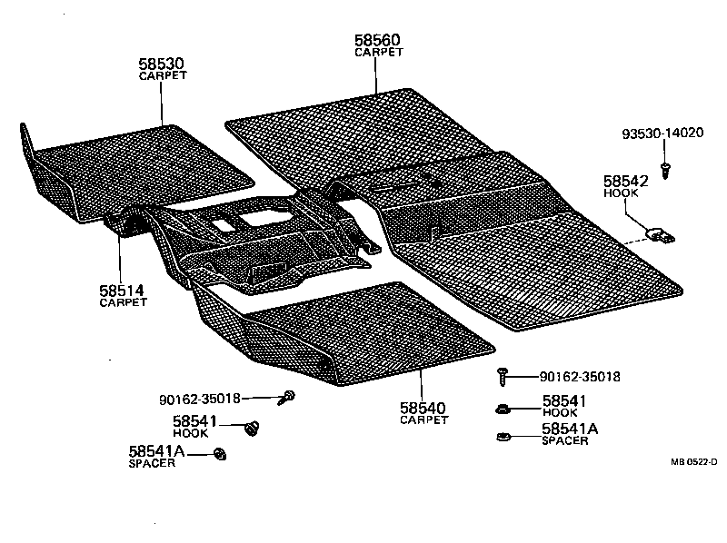 58510-10120-01 MAT, FLOOR, FRONT product image