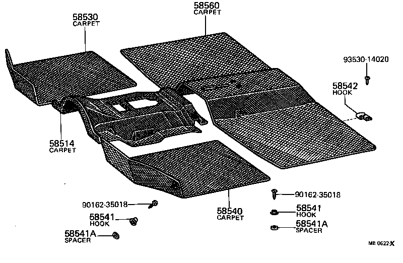 58510-10120-01 MAT, FLOOR, FRONT product image