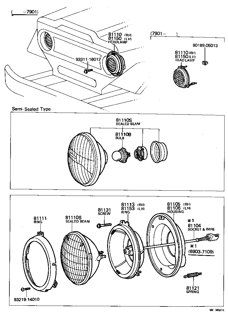 81110-60071 HEADLAMP ASSY, RH product image