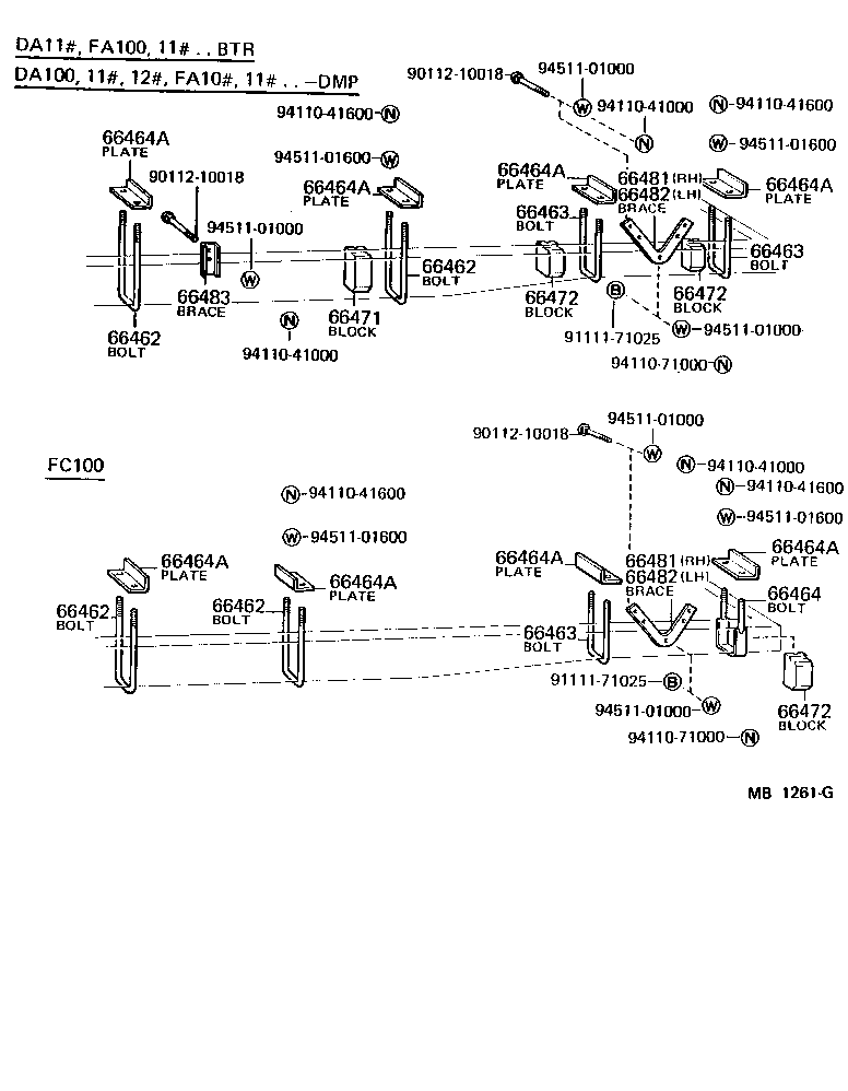 66451-95211 PLATE, U BOLT product image