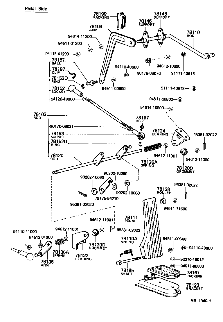 78103-95212 ROD, ACCELERATOR LINK product image