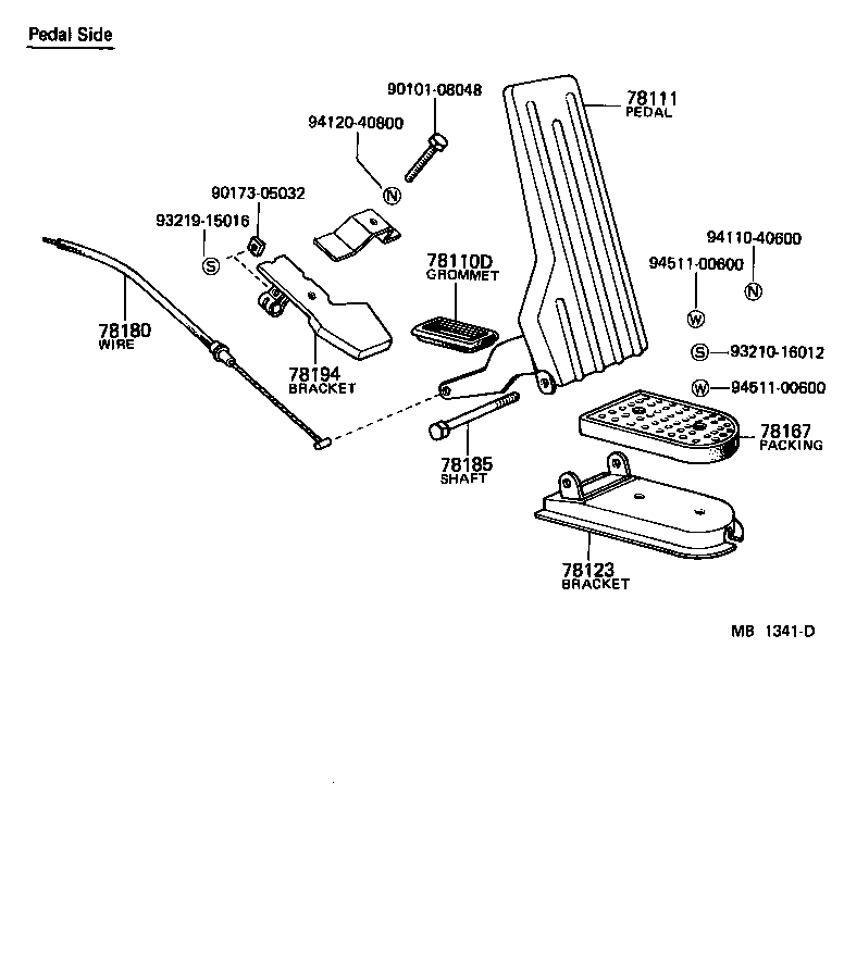 78103-95212 ROD, ACCELERATOR LINK product image